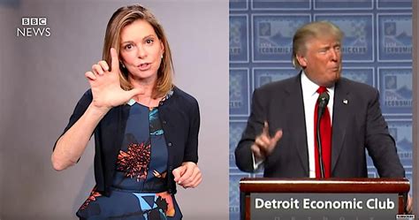how donald trump's hand gestures are similar to mussolini